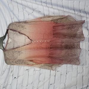 Sundance silk ombre dyed blouse Large